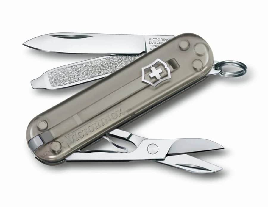 ויקטורינוקס הקלאסי 0.6223.T31G אפור שקוף VICTORINOX