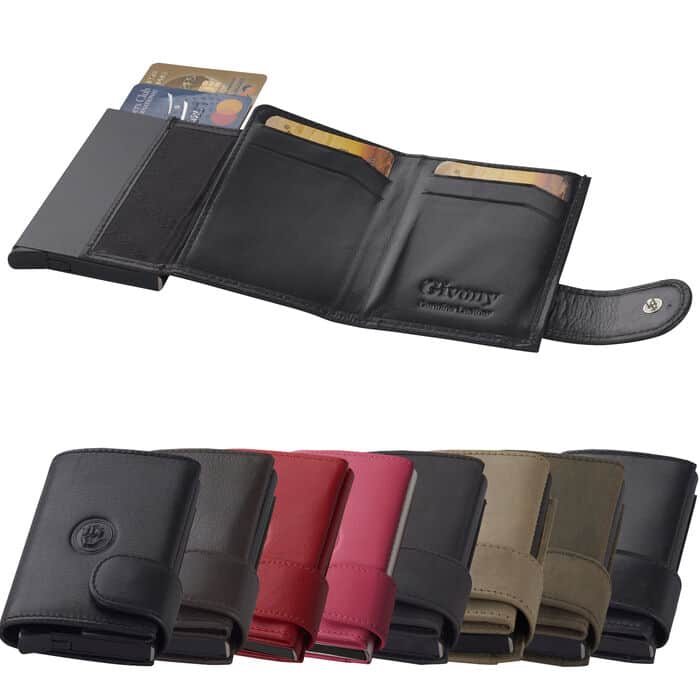 ארנק בטיחות GV4426S מעור שולף כרטיסי אשראי ותא לשטרות מבית המותג גבעוני