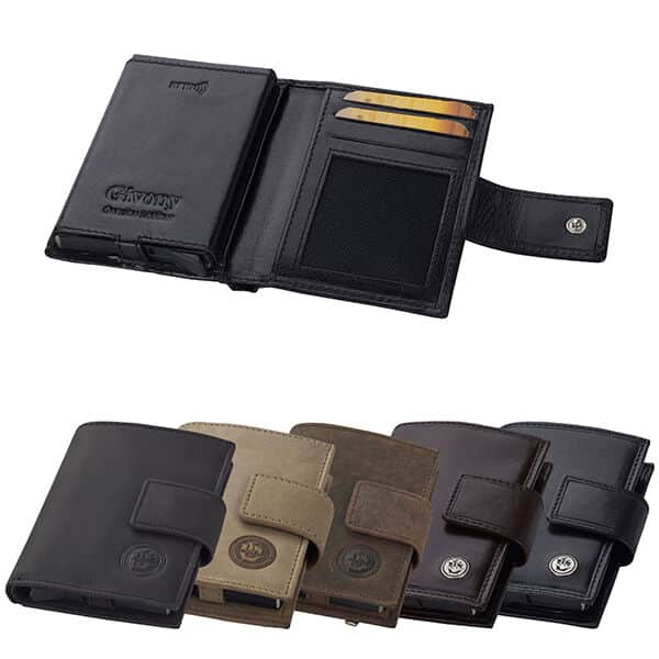 ארנק בטיחות GV4857 מעור שולף כרטיסי אשראי ותא לשטרות מבית המותג גבעוני