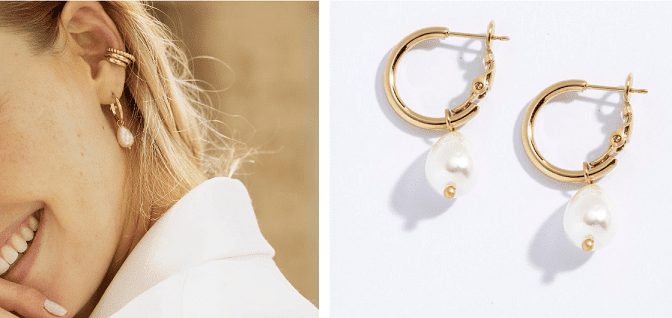 עגיל תלוי מאיה 60220 משובץ DANON דנון