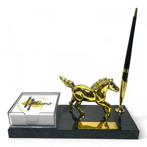 מעמד שולחני שיש מהודר סוס MN1385