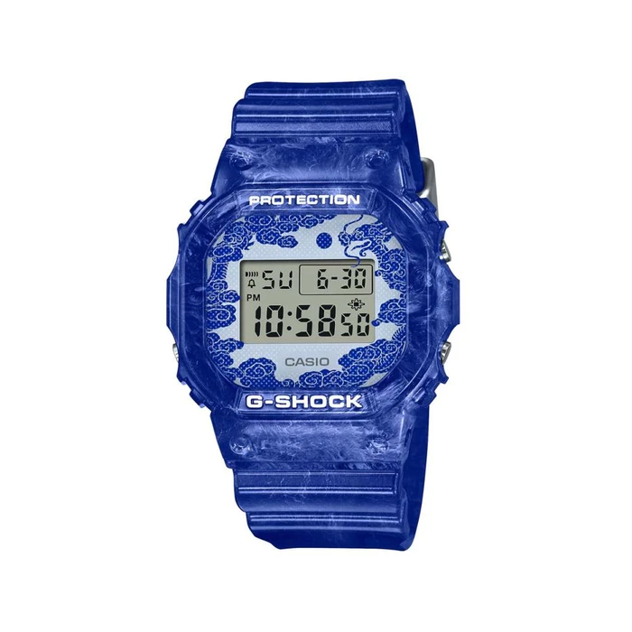 שעון יד דיגיטלי מהדורה מוגבלת עיצוב פורצלן G-SHOCK DW5600BWP2D
