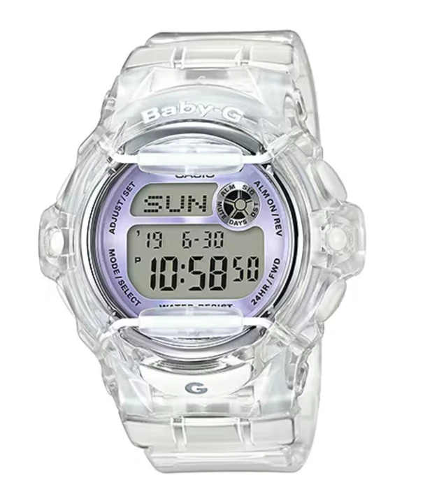 שעון יד דיגיטלי BABY-G BG169R-7E שקוף סגול