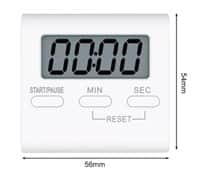 טיימר דיגיטלי למטבח מבחר צבעים 372922