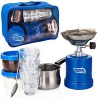 4899 (1) ערכת קפה NGL להכנת תה וקפה בשטח מגיעה בתיק נשיאה איכותי כולל ידית אחיזה