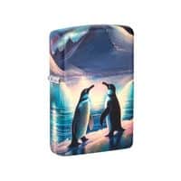 מצת זיפו 46014 פינגווינים על קרחון זוהר בחושך.