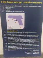 אקדח גז פלפל מדמיע P1000 שחור GEISLER