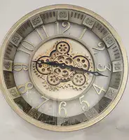 שעון קיר Y754 יוקרתי גלגלים מסתובבים