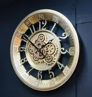 שעון קיר Y754 יוקרתי גלגלים מסתובבים