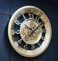 שעון קיר Y754 יוקרתי גלגלים מסתובבים