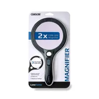 זכוכית מגדלת 7X + 2X עם תאורה CARSON AS-95