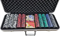 מזוודה ערכת פוקר מקצועית 500 צ'יפים 5098 Poker Pro