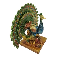 פסל טווס עם מניפת נוצות 1233