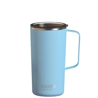 ספל תרמי נירוסטה 6690 Tower Mug ציפוי קרמי פנימי PURAMIC מכסה טריטן 600 מ"ל ASOBU