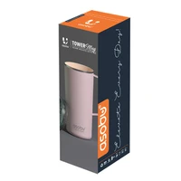 ספל תרמי נירוסטה 6690 Tower Mug ציפוי קרמי פנימי PURAMIC מכסה טריטן 600 מ"ל ASOBU