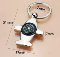 מחזיק מפתחות צורת מטוס ודמוי מצפן 97568