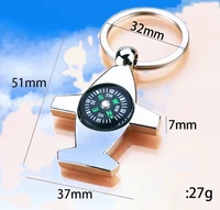 מחזיק מפתחות צורת מטוס ודמוי מצפן 97568