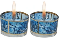 זוג פמוטים זכוכית חלונות שאגאל 5474