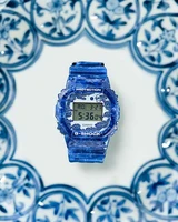 שעון יד דיגיטלי מהדורה מוגבלת עיצוב פורצלן G-SHOCK DW5600BWP2D