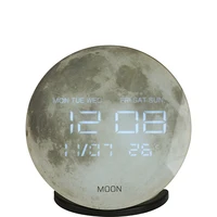 מעמד שולחני ירח שעון דיגיטלי משולב עם רמקול Bluetooth 5327