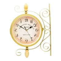 שעון קיר רכבת 20 סמ צבע בהיר ספרות 0062-2