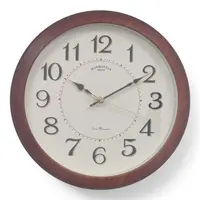 שעון קיר 2955-5 מהודר דמוי עץ 36 סמ
