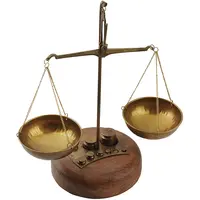 מאזניים מנחושת כולל 9 משקולות קטנות 5112 ZEUS