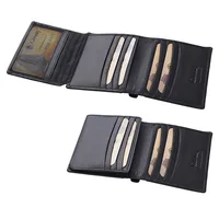 ארנק עור לגבר 2 תאים לשטרות ו-12 תאים לכרטיסים מבית המותג גבעוני GV44406A