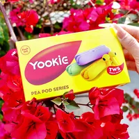 אוזניות איכותיות אלחוטיות Bluetooth קומפקטיות, סאונד סטריאו איכותי 5313 YOOKIE Pea Pod