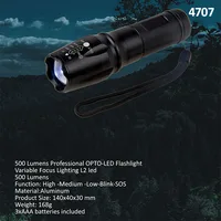 פנס יד מקצועי OPTO-LED בעוצמה 500 לומנס 4707