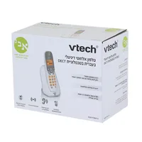 טלפון אלחוטי ביתי תפריט בעברית מותג: Vtech SLB-FS6414