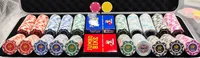 מזוודה ערכת פוקר 500 צ'טונים 14 גרם חיימר VIP POKER