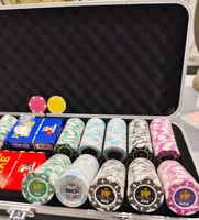 מזוודה ערכת פוקר 500 צ'טונים 14 גרם חיימר VIP POKER