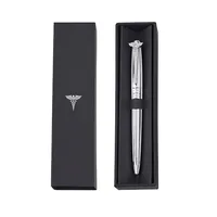 עט יוקרתי 5161 X-Pen עם סמל הרפואה גימור כסוף מבריק במארז מתנה