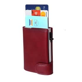 ארנק קשיח TP40109 בורגונדיTony Perotti עם הגנת RFID לכרטיסי אשראי