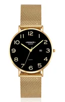 שעון יד אנלוגי PF335G יוניסקס מוזהב PRINCE