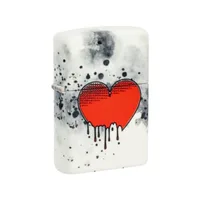 מצת זיפו לב מדמם זוהר בחשיכה 346258 ZIPPO